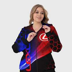 Женский 3D-костюм LEXUS ЛЕКСУС NEON НЕОН, цвет: 3D-черный — фото 2