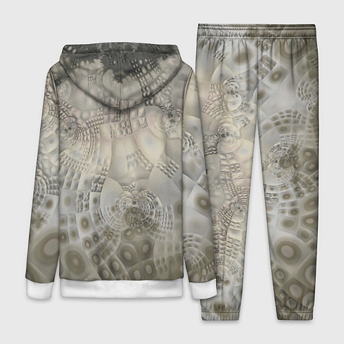 Женский костюм Коллекция Journey Серый песок 126-1 2 / 3D-Белый – фото 2