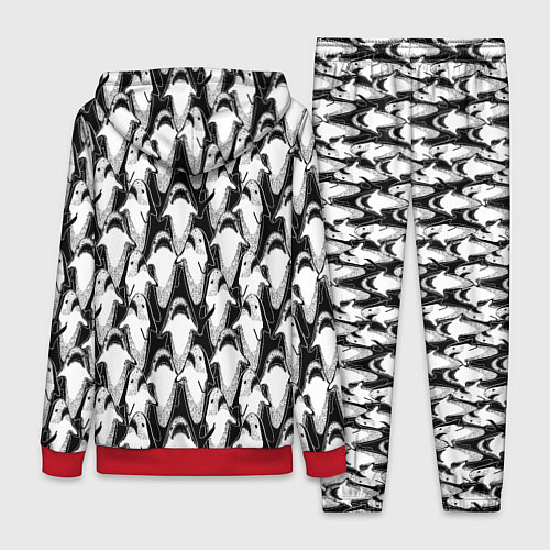 Женский костюм Хищные Рыбы / 3D-Красный – фото 2