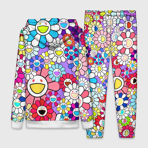 Женский костюм Цветы Takashi Murakami / 3D-Белый – фото 2