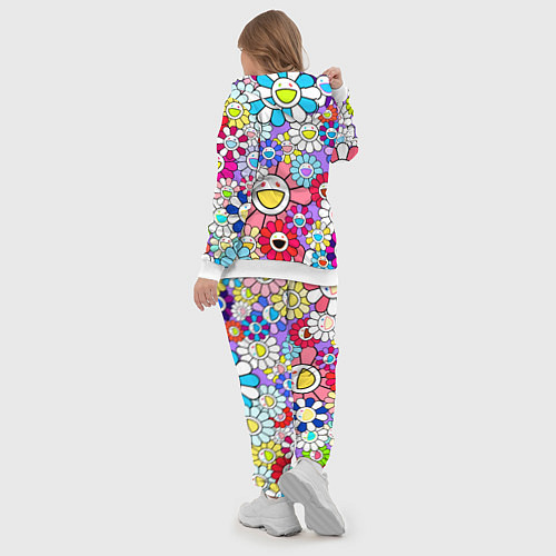 Женский костюм Цветы Takashi Murakami / 3D-Белый – фото 5