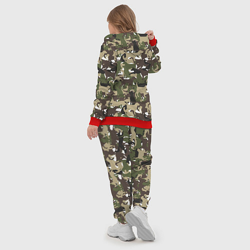 Женский костюм Камуфляж из Собак Camouflage / 3D-Красный – фото 5