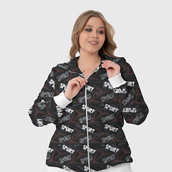 Женский 3D-костюм SPORT Спорт, цвет: 3D-белый — фото 2