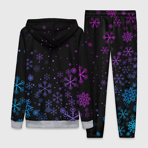 Женский костюм Новогодние снежинки Градиент / 3D-Меланж – фото 2