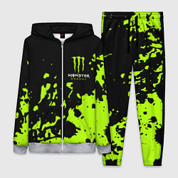 Женский 3D-костюм Monster Energy green, цвет: 3D-меланж