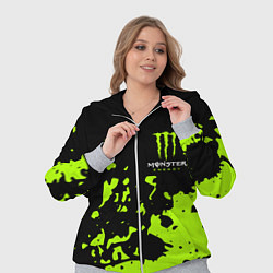Женский 3D-костюм Monster Energy green, цвет: 3D-меланж — фото 2