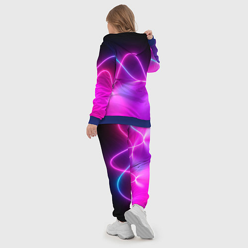 Женский костюм Лучи света pink theme / 3D-Синий – фото 5