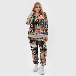 Женский 3D-костюм Тимоти цветной коллаж, цвет: 3D-меланж — фото 2