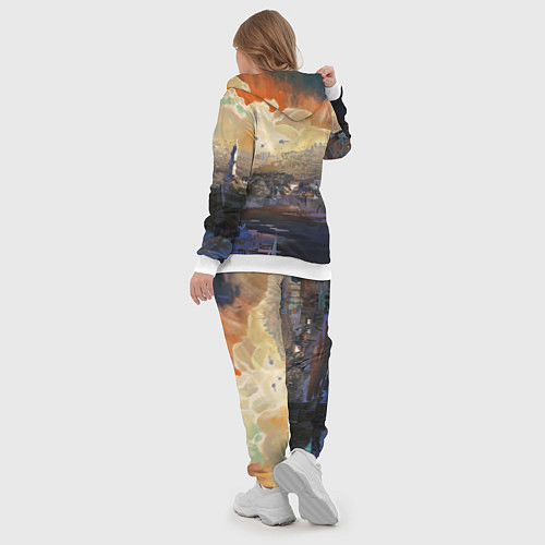 Женский костюм Disco Elysium Harrier Du Bois / 3D-Белый – фото 5