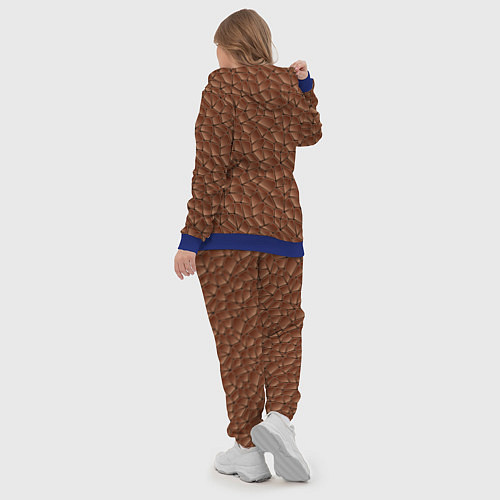 Женский костюм Шоколадная Текстура / 3D-Синий – фото 5