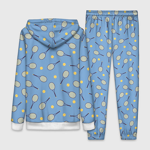 Женский костюм Большой теннис паттерн / 3D-Белый – фото 2