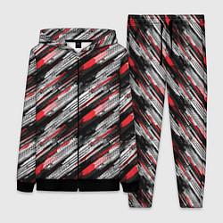 Женский 3D-костюм Мото Следы, цвет: 3D-черный