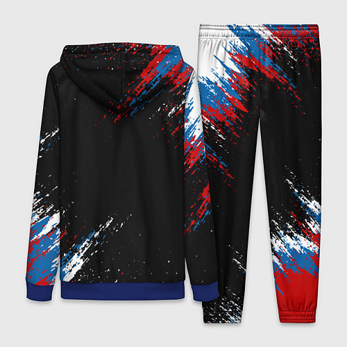 Женский костюм Russia Штрихи в цвет Флага / 3D-Синий – фото 2
