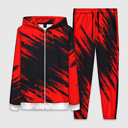 Женский 3D-костюм Красная краска брызги, цвет: 3D-белый