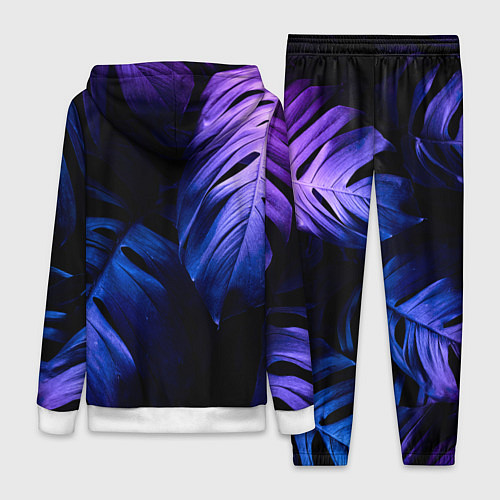 Женский костюм НЕОНОВЫЕ ПАПОРОТНИКИ / 3D-Белый – фото 2