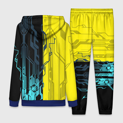 Женский костюм CYBERPUNK 2077 Логотип / 3D-Синий – фото 2