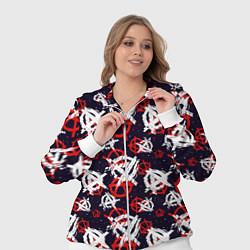 Женский 3D-костюм Анархия текстура, цвет: 3D-белый — фото 2