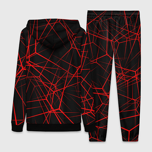 Женский костюм Peugeot: Красные тонкие линии / 3D-Черный – фото 2