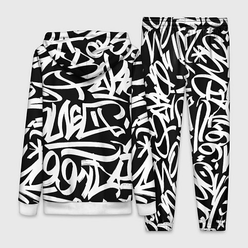 Женский костюм КРУТОЕ ГРАФФИТИ Я РЭПЕР / 3D-Белый – фото 2