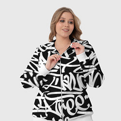 Женский 3D-костюм КРУТОЕ ГРАФФИТИ Я РЭПЕР, цвет: 3D-белый — фото 2