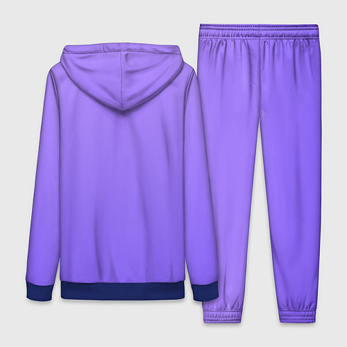 Женский костюм Красивый фиолетовый светлый градиент / 3D-Синий – фото 2