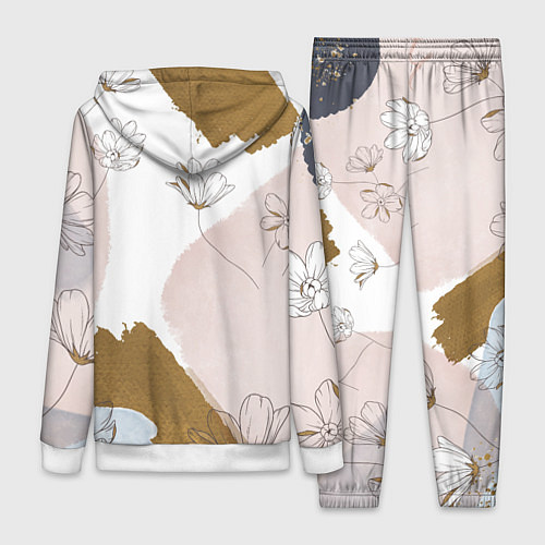 Женский костюм Палитра на холсте / 3D-Белый – фото 2