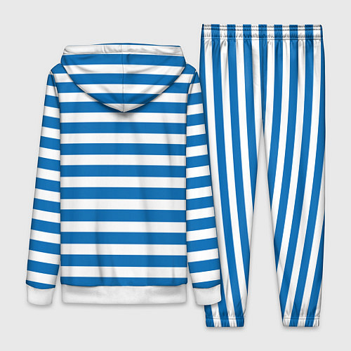 Женский костюм ТЕЛЬНЯШКА ВДВ В ПОЛОСКУ / 3D-Белый – фото 2