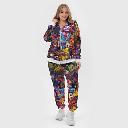 Женский 3D-костюм Cute Fnaf Pattern, цвет: 3D-белый — фото 2