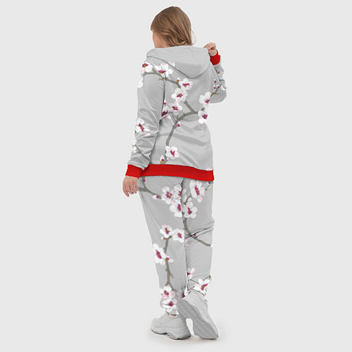 Женский костюм Ранняя весна / 3D-Красный – фото 5