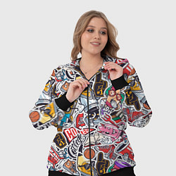 Женский 3D-костюм Рисунок колледж, цвет: 3D-черный — фото 2