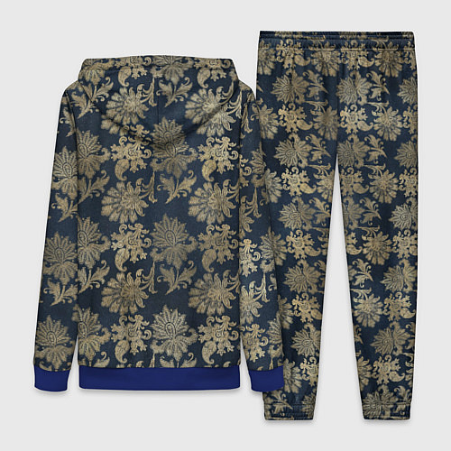 Женский костюм Классические узоры цветы / 3D-Синий – фото 2