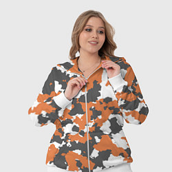 Женский 3D-костюм Orange Camo, цвет: 3D-белый — фото 2