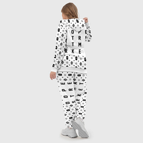 Женский костюм Узор White Dope Camo Dope Street Market / 3D-Белый – фото 5