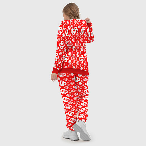 Женский костюм Red Pattern Dope Camo Dope Street Market Спина / 3D-Красный – фото 5