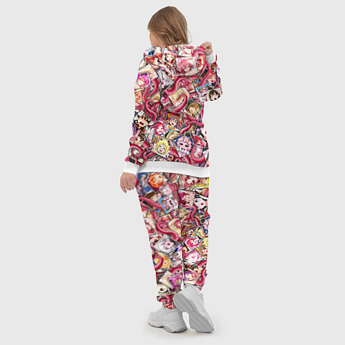 Женский костюм Ахегао с щупальцами в цвете / 3D-Белый – фото 5