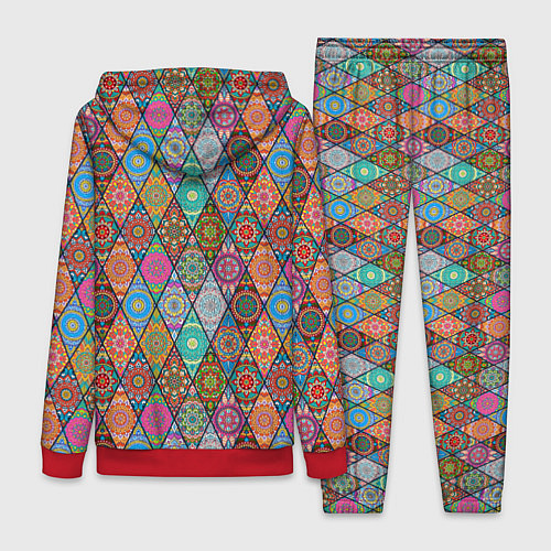 Женский костюм Мандалы Текстура / 3D-Красный – фото 2