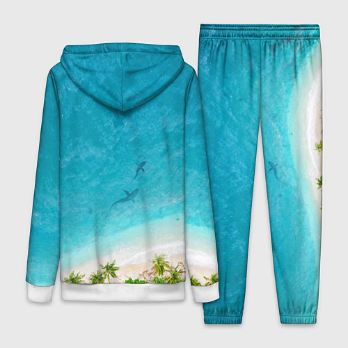 Женский костюм Акула - пасть / 3D-Белый – фото 2