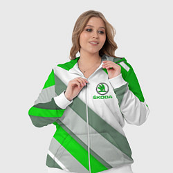 Женский 3D-костюм Skoda: Sport, цвет: 3D-белый — фото 2