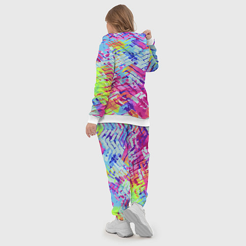 Женский костюм Color vanguard pattern / 3D-Белый – фото 5