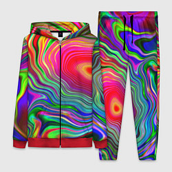 Женский 3D-костюм Expressive pattern Neon, цвет: 3D-красный