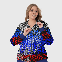 Женский 3D-костюм Флаг russia, цвет: 3D-синий — фото 2