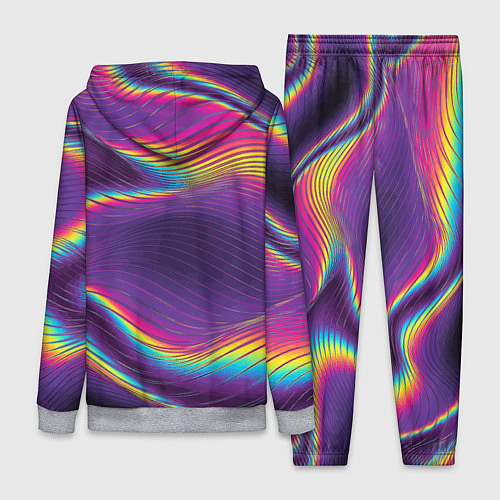 Женский костюм Neon fashion pattern Wave / 3D-Меланж – фото 2