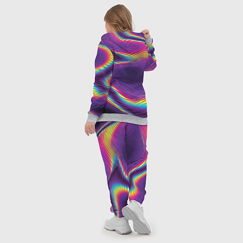 Женский костюм Neon fashion pattern Wave / 3D-Меланж – фото 5