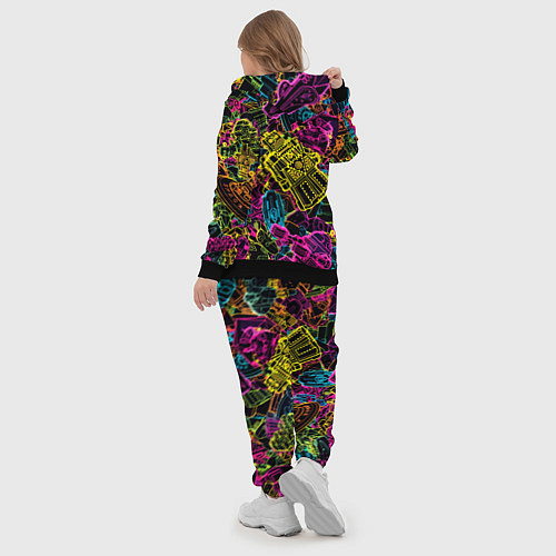 Женский костюм Cyber space pattern Fashion 3022 / 3D-Черный – фото 5