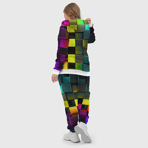 Женский костюм Colored Geometric 3D pattern / 3D-Белый – фото 5