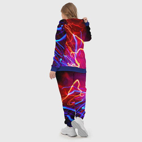 Женский костюм Neon vanguard pattern Lighting / 3D-Синий – фото 5