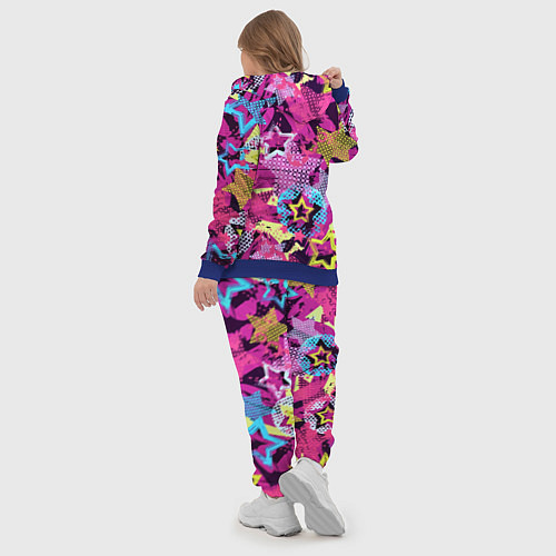 Женский костюм Star Colorful Pattern Fashion Neon / 3D-Синий – фото 5