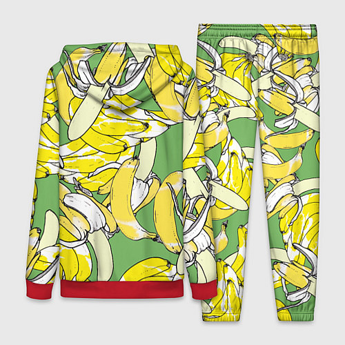 Женский костюм Banana pattern Summer Food / 3D-Красный – фото 2