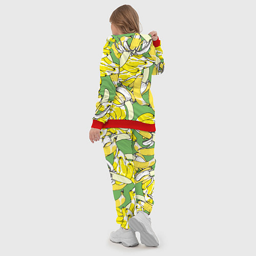 Женский костюм Banana pattern Summer Food / 3D-Красный – фото 5