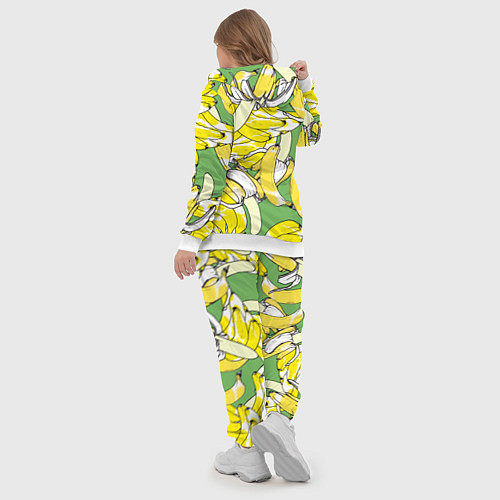 Женский костюм Banana pattern Summer Food / 3D-Белый – фото 5